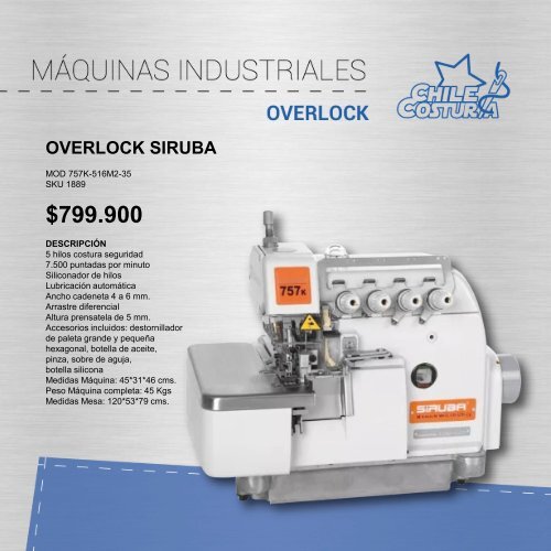 Catalogo Industrial Chilecostura