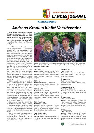 Deutsche Polizei - Landesjournal 07/2019