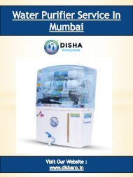 Water Purifier Service In Mumbai