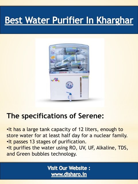 Water Purifier Service In Mumbai