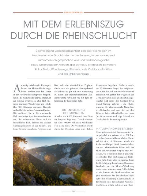 Graubünden Exclusiv – Sommer 2019