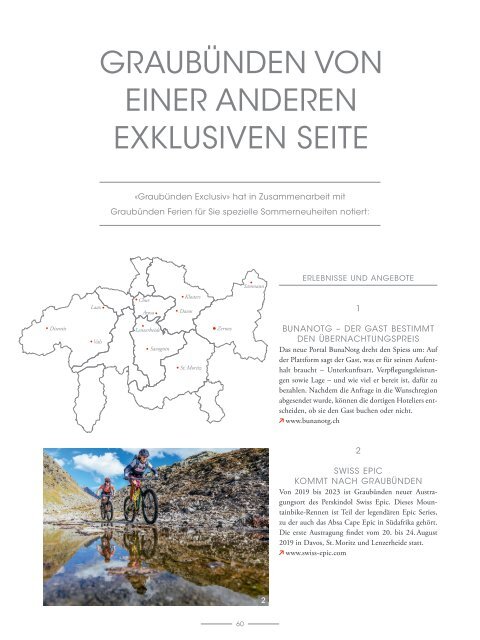 Graubünden Exclusiv – Sommer 2019