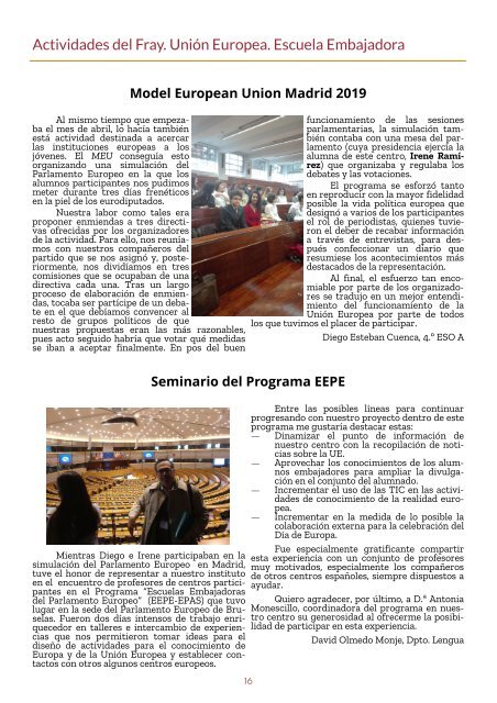 La voz del Fray 2.0,  7. 06/2019