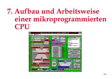 7. Aufbau und Arbeitsweise einer mikroprogrammierten CPU