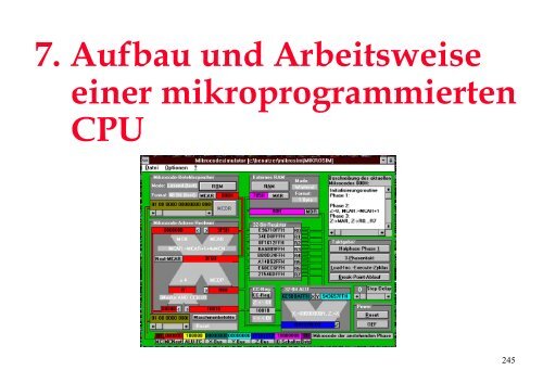7. Aufbau und Arbeitsweise einer mikroprogrammierten CPU