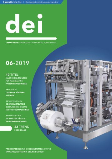 dei – Prozesstechnik für die Lebensmittelindustrie 06.2019