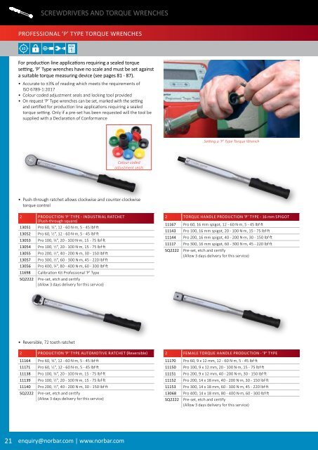 Norbar Catalogue 2019