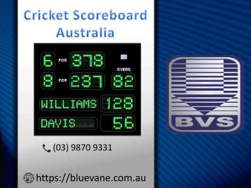 Shop Cricket Scoreboard in Australia from Blue Vane at a reasonable Price!