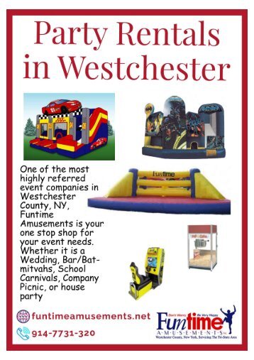 Party Rentals in Westchester