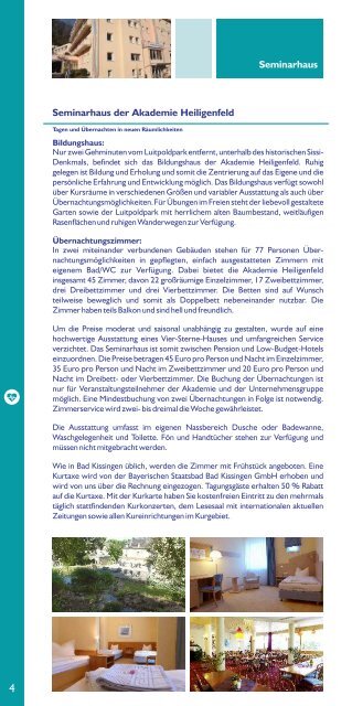 Akademie Heiligenfeld - Medizinprogramm 2019