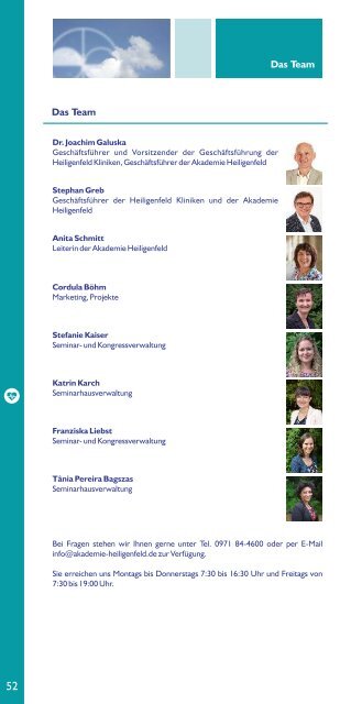 Akademie Heiligenfeld - Medizinprogramm 2019