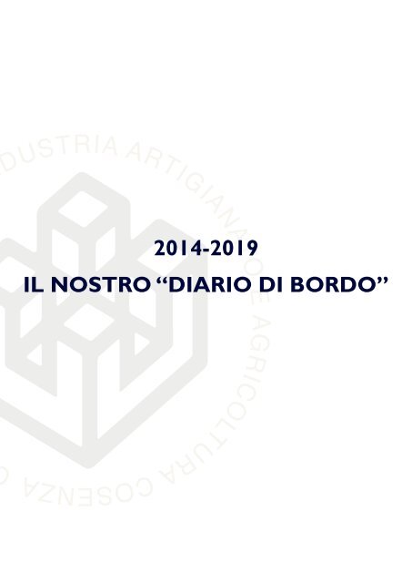 2014|2019 il nostro "Diario di Bordo"