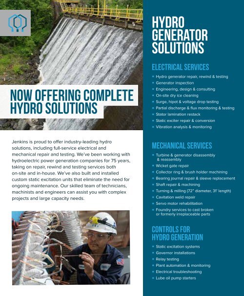 Jenkins Full-Service Hydro Capabilities