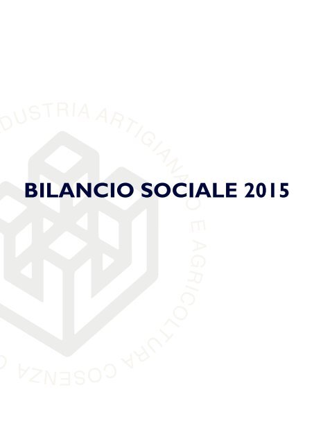 Bilancio sociale 2015