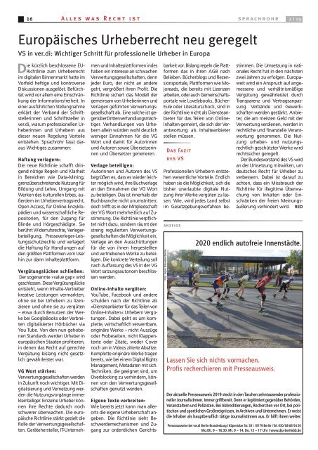 Sprachrohr 02/2019