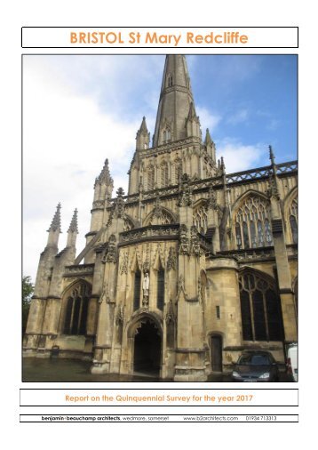 St Mary Redcliffe Church Quinquennial Report Summer 2017  