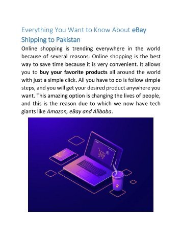 Everything you want to know about eBay shipping to Pakistan