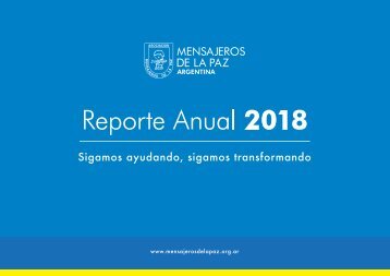 Reporte Anual 2018 Mensajeros de la Paz