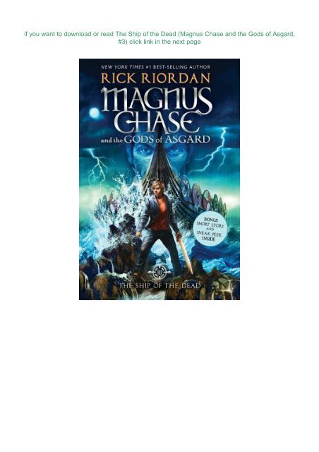 PDF READ The Ship of the Dead (Magnus Chase and the Gods of Asgard, #3) | FULL+ONLINE