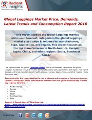 Global Leggings Market Price, Demands, Latest Trends and Consumption Report 2018 