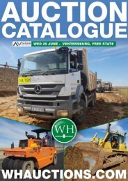 WH Auction Catalog - 26 June - Ventersburg Aveng Grinaker-LTA