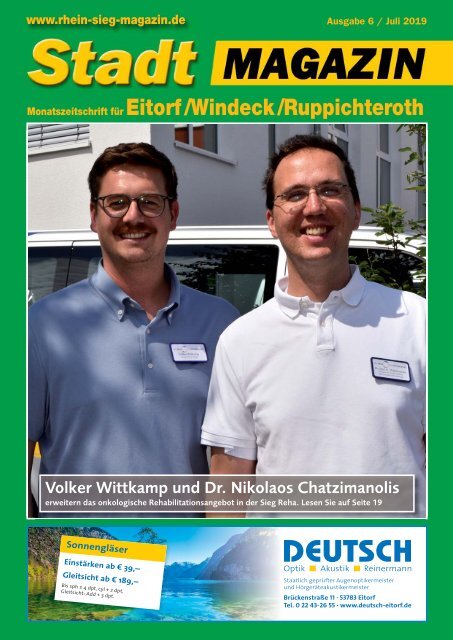Stadt-Magazin Eitorf, Windeck, Ruppichteroth - Juli 2019