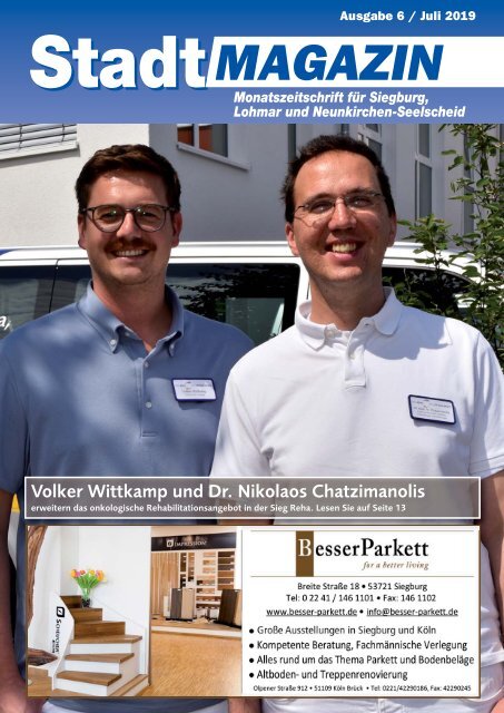 Stadt-Magazin Siegburg, Lohmar, Neunkirchen-Seelscheid - Juli 2019