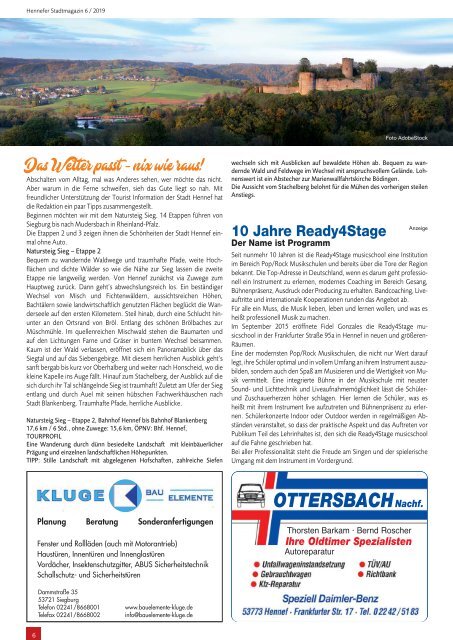 Hennefer Stadt-Magazin - Juli 2019