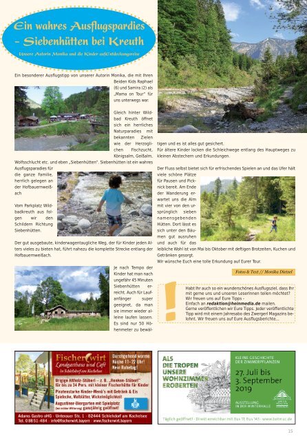 Zwergerl Magazin Juli/August 2019