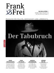 Leseprobe Magazin Frank&Frei 10/2019