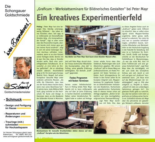  Altlandkreis Ausgabe Juli/August 2019 - Das Magazin für den westlichen Pfaffenwinkel