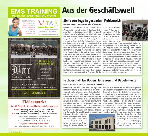  Altlandkreis Ausgabe Juli/August 2019 - Das Magazin für den westlichen Pfaffenwinkel