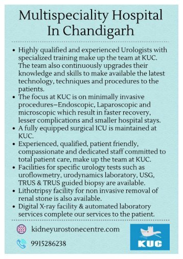 Multispeciality Hospital In Chandigarh