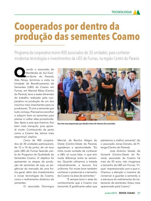 Revista Coamo Edição de Junho de 2019