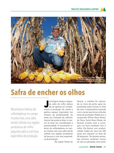 Revista Coamo Edição de Junho de 2019