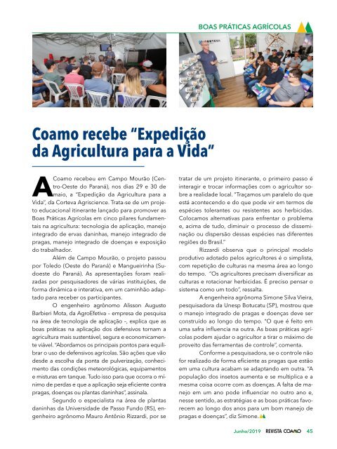 Revista Coamo Edição de Junho de 2019