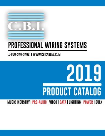 CBI 2019 Catalog