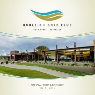 Burleigh Golf Club Brochure