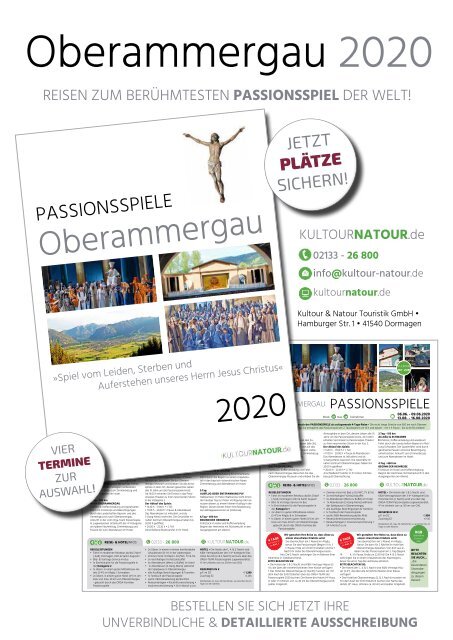 Kulturwinter 2019 • Reisekatalog Dezember & Feiertage