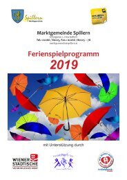 Ferienspielprogramm 2019