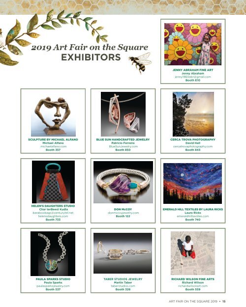 Art Fair on the Square 2019 Program