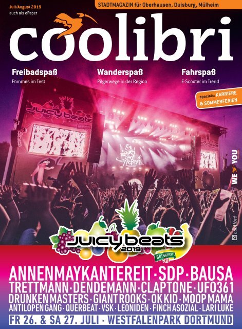 Juli/August 2019 - coolibri Oberhausen, Duisburg, Mülheim