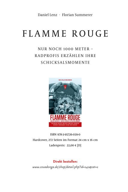 Daniel Lenz & Florian Summerer: FLAMME ROUGE - Leseprobe