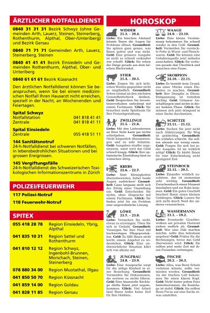 Schwyzer Anzeiger – Woche 26 – 28. Juni 2019
