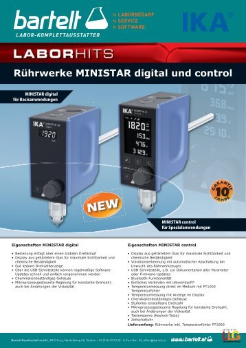 IKA Rührwerke MINISTAR digital control 