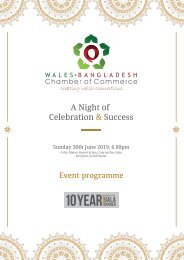 Wales Bangladesh Chamber Gala Event 2019