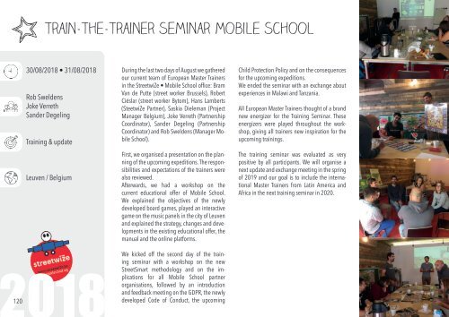 Impact Report 2018 StreetwiZe • Mobile School