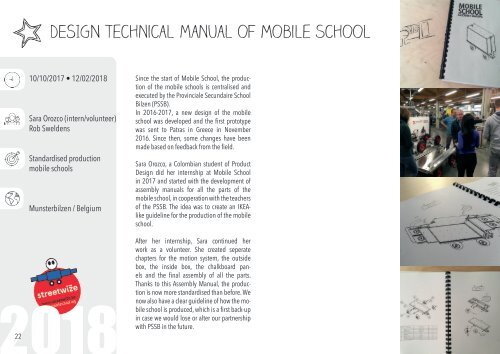 Impact Report 2018 StreetwiZe • Mobile School