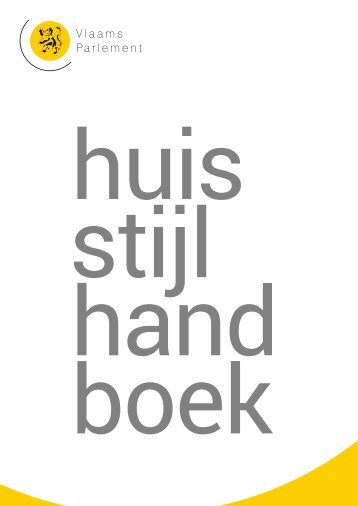 Huisstijlhandboek Vlaams Parlement 2014