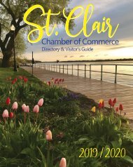 St. Clair Chamber of Commerce Directory -- 2019/2020